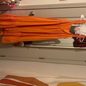 Free People orange dress